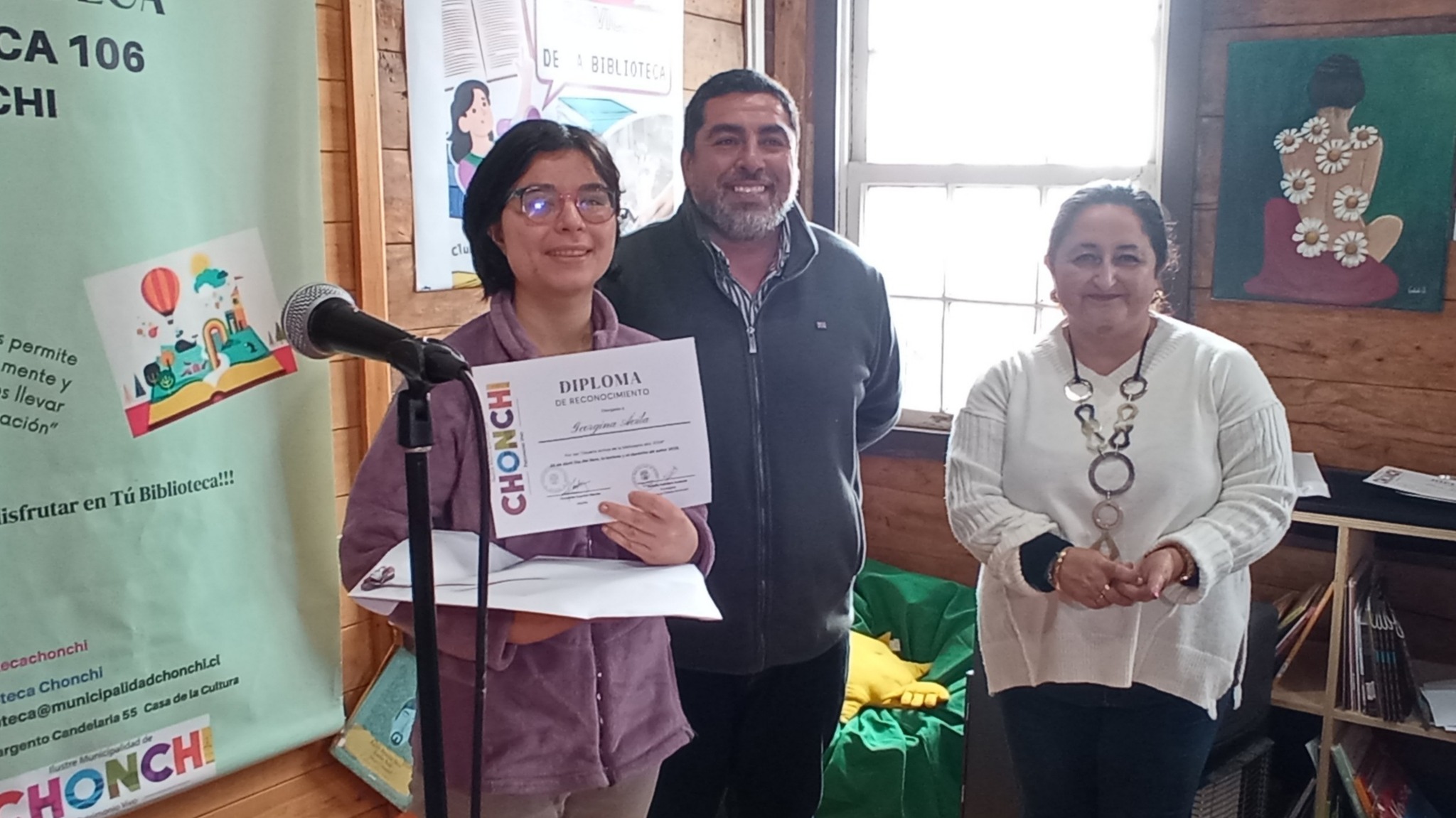 CON EMOTIVO ACTO FUE CELEBRADO “PRIMER ANIVERSARIO DE LA REAPERTURA DE LA BIBLIOTECA PÚBLICA MUNICIPAL DE CHONCHI”.