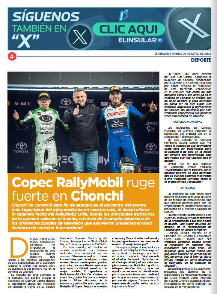 Revisa la galería fotográfica del «RallyMobil Chile» 2025 en Chonchi