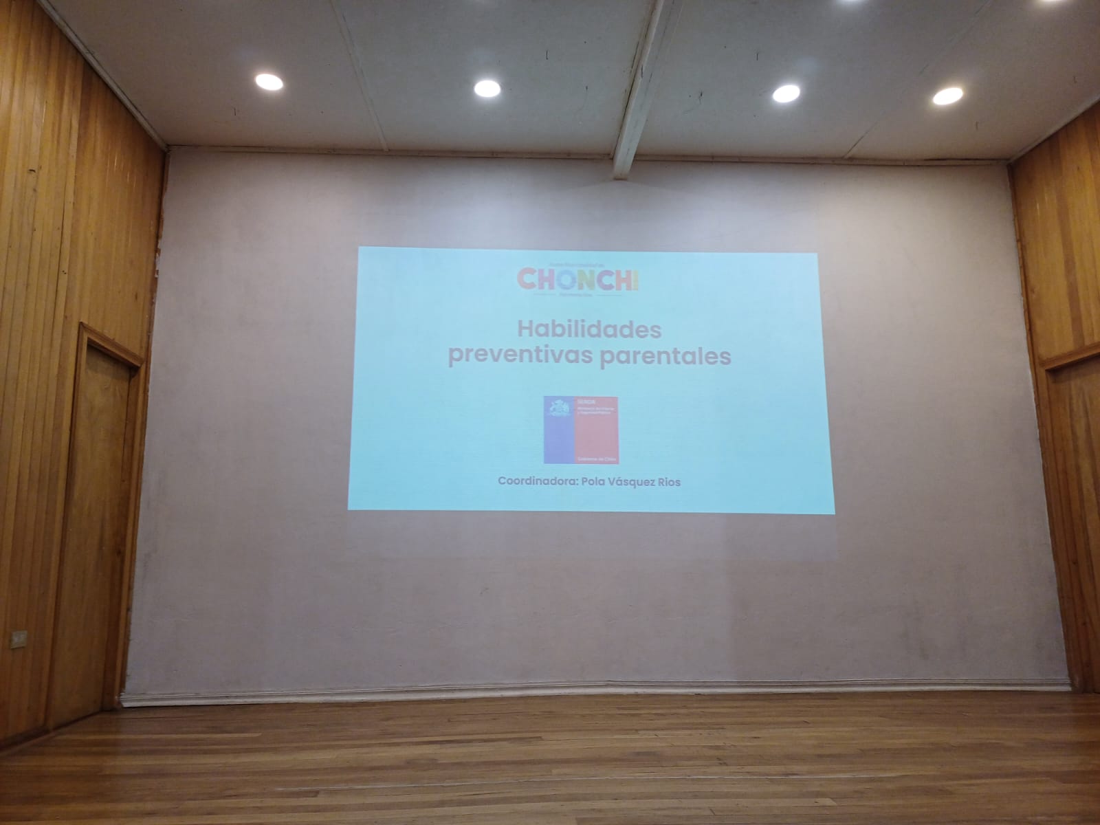 PROGRAMA MUJERES JEFAS DE HOGAR DE CHONCHI REALIZA CHARLAS CON DIVERSAS INSTITUCIONES Y SERVICIOS PÚBLICOS LOS MIÉRCOLES DE AGOSTO.