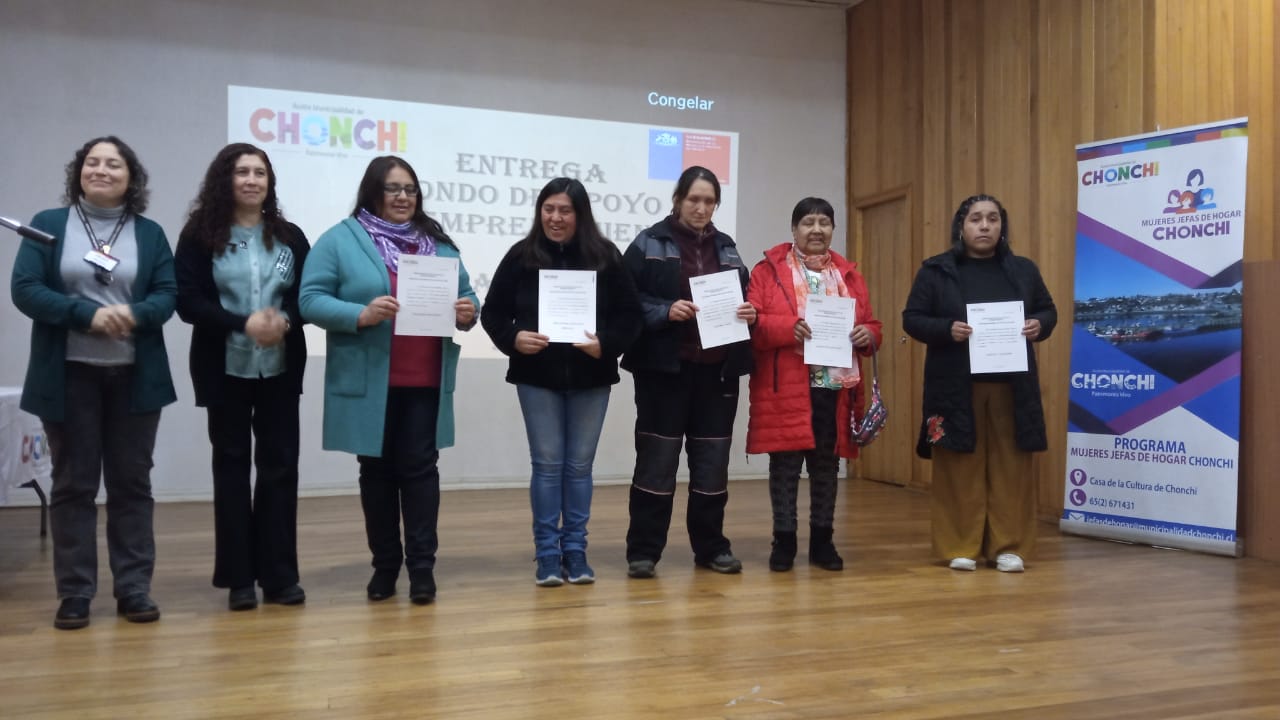 35 MUJERES DE CHONCHI SON FAVORECIDAS CON EL “FONDO DE APOYO AL EMPRENDIMIENTO” DEL PROGRAMA MUJERES JEFAS DE HOGAR 2025