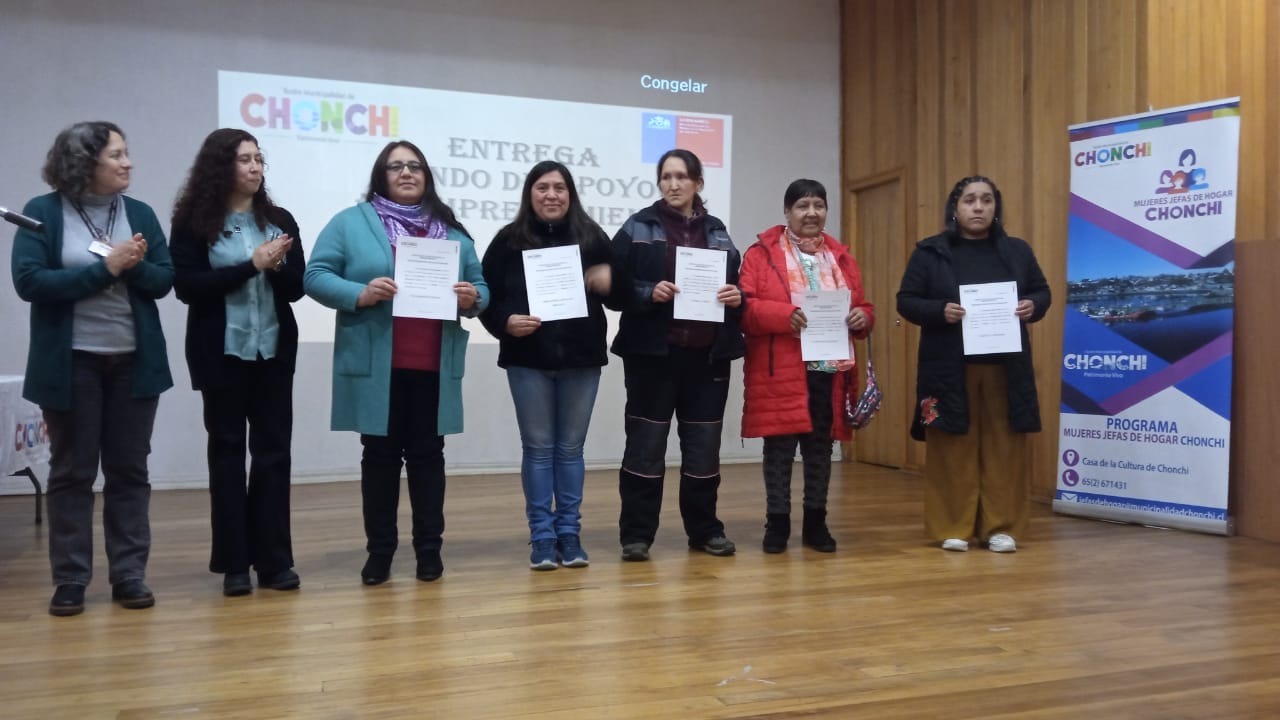 35 MUJERES DE CHONCHI SON FAVORECIDAS CON EL “FONDO DE APOYO AL EMPRENDIMIENTO” DEL PROGRAMA MUJERES JEFAS DE HOGAR 2025