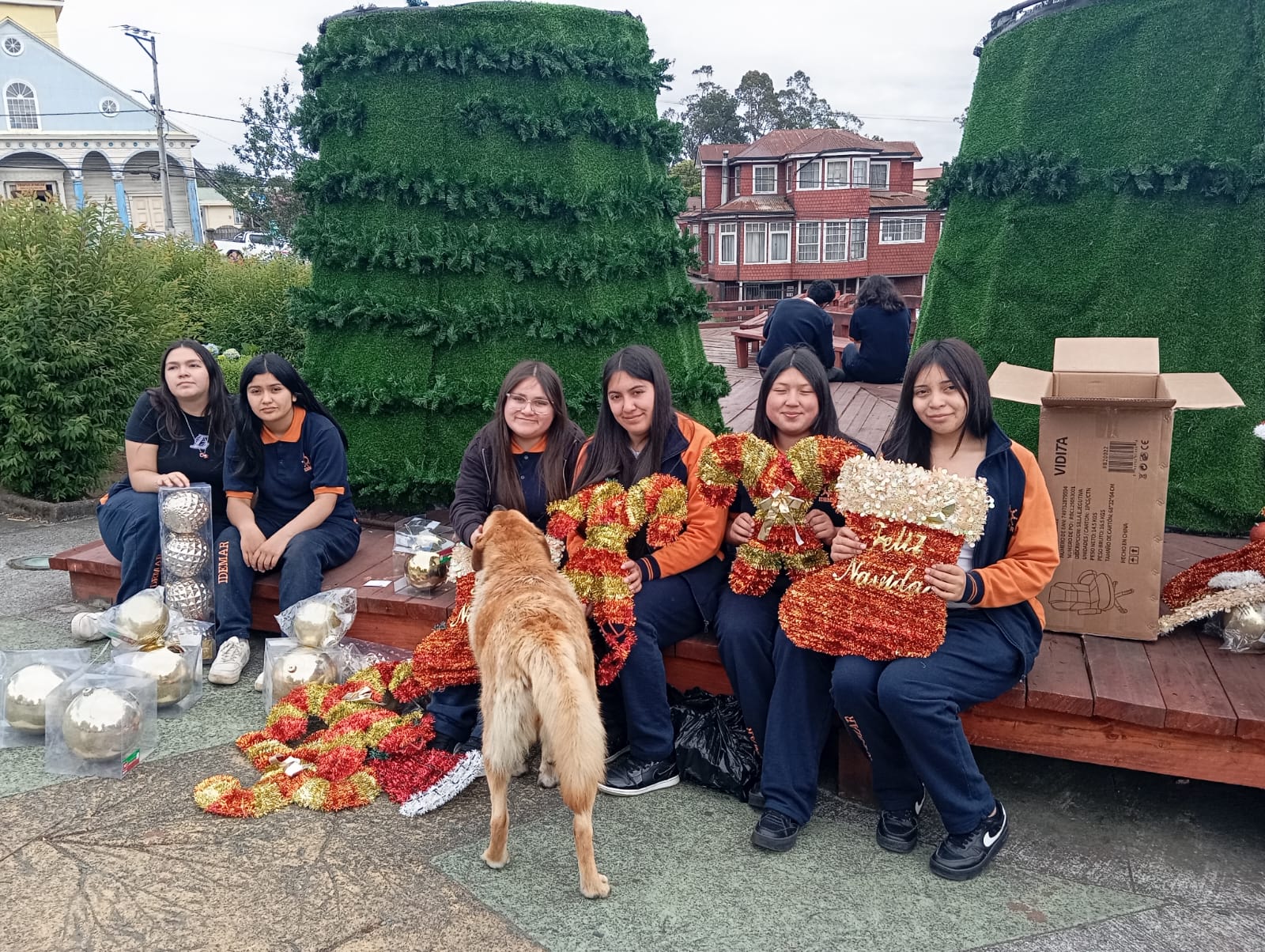 CON EL ARMADO DEL ÁRBOL SE COMIENZA A VIVIR LA NAVIDAD EN CHONCHI
