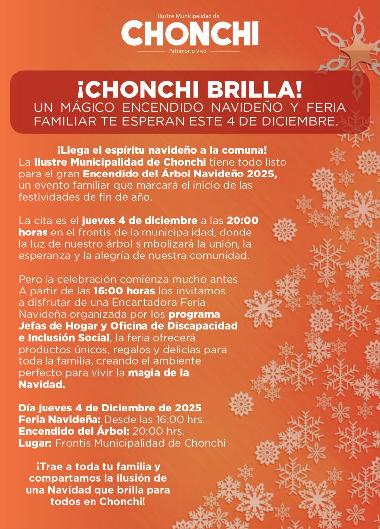 afiche con fecha correcta encendido arbol de navidad 2025