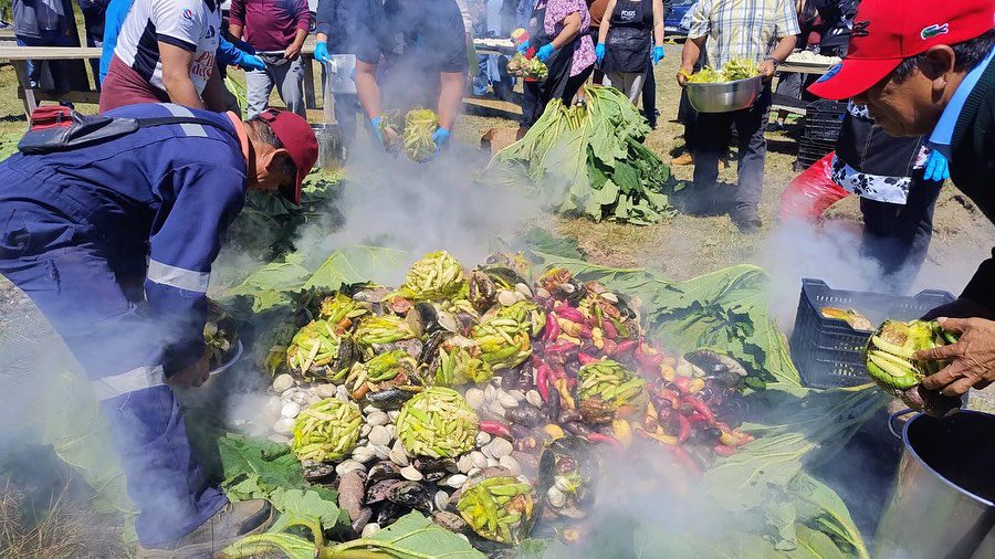 Comunidad Indígena de Chanquin-Palihue realizó con éxito su “Gran Curanto al Hoyo”
