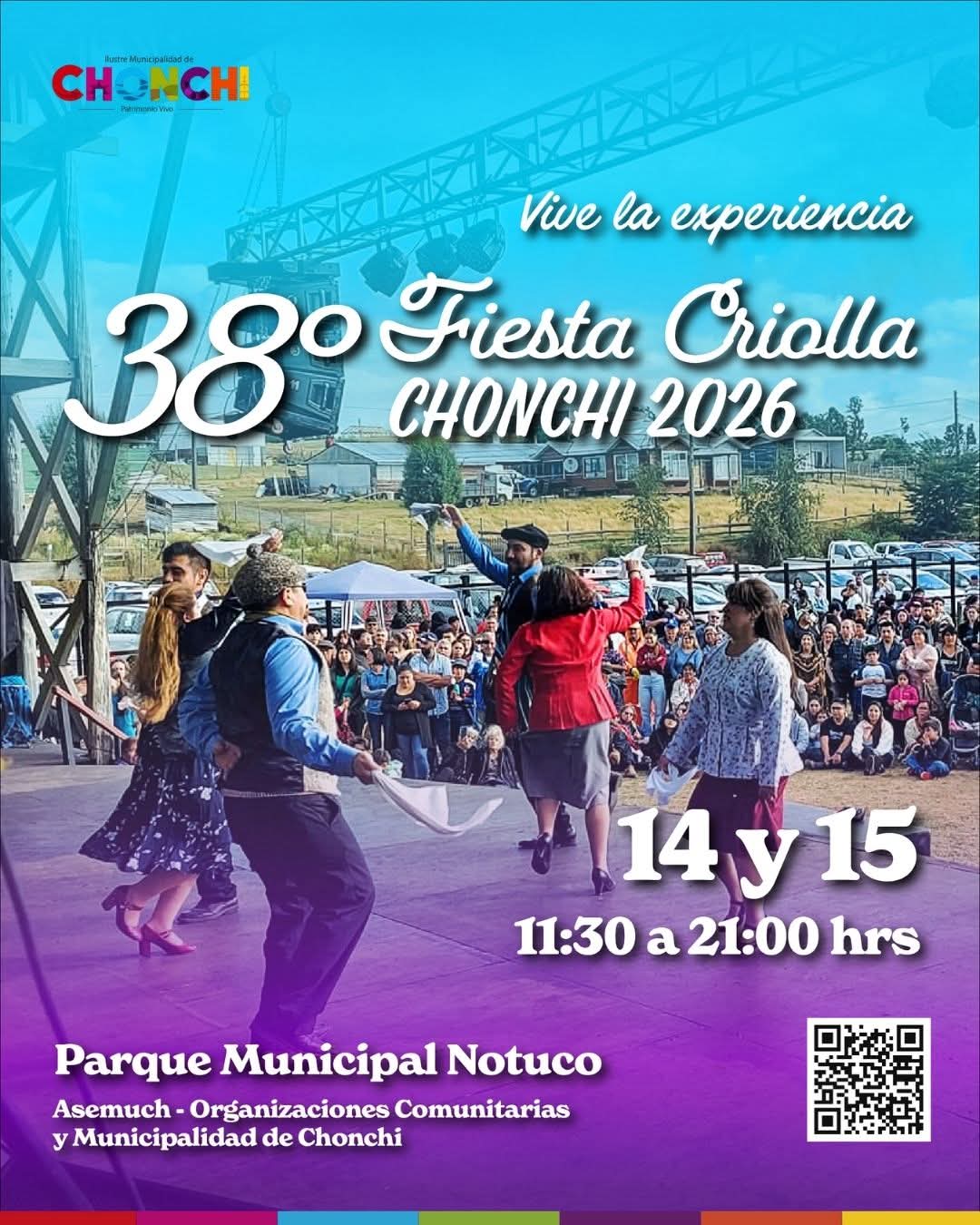 Chonchi celebra este fin de semana los 38 años de la “Fiesta Criolla”.