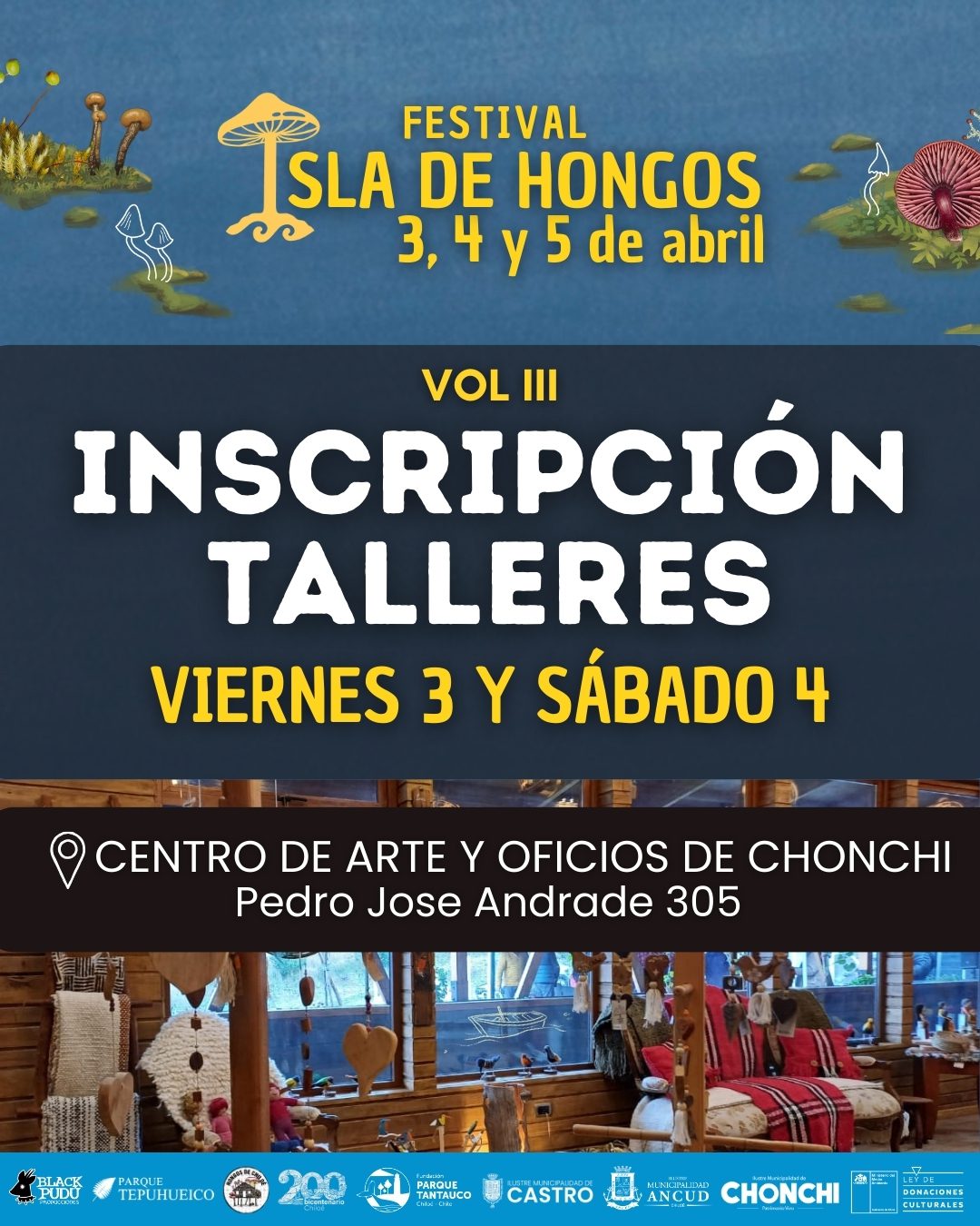 Chonchi se hace parte del Festival Isla de Hongos: Primer Festival de los Hongos de Chiloé