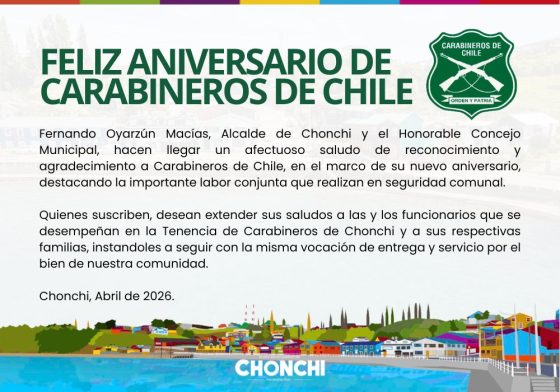 FELIZ ANIVERSARIO DE CARABINEROS DE CHILE
