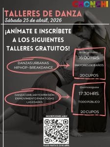 afiche inscripcion talleres danza