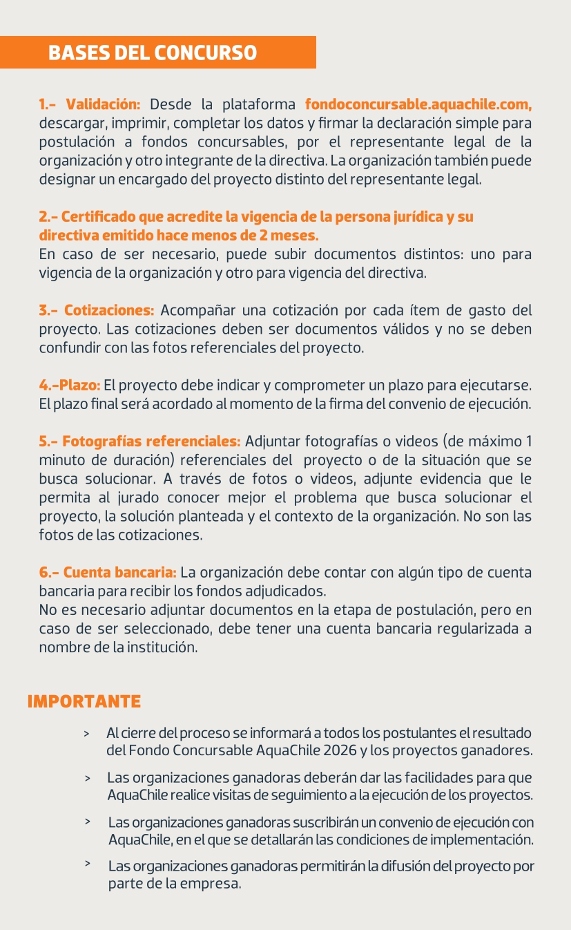 Fondo Concursable AquaChile 2026