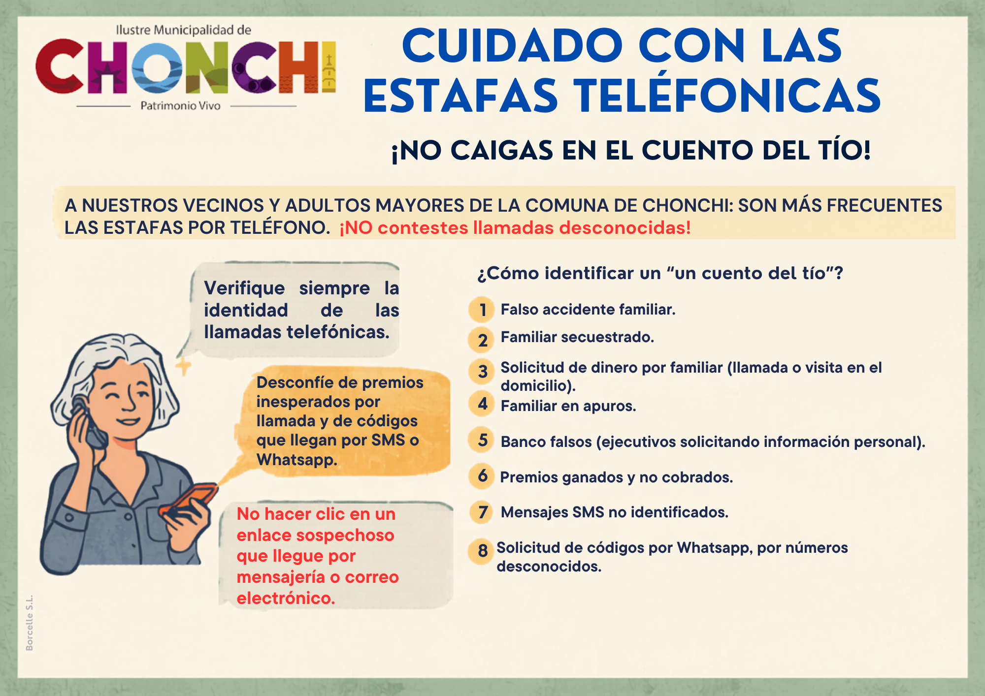 ¡Que no te cuenten el cuento! Protégete de las estafas telefónicas
