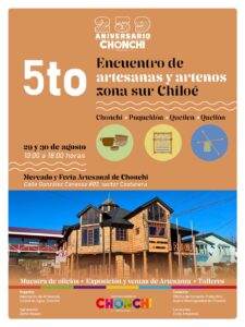 Afiche encuentro artesanos zuna sur Chiloé