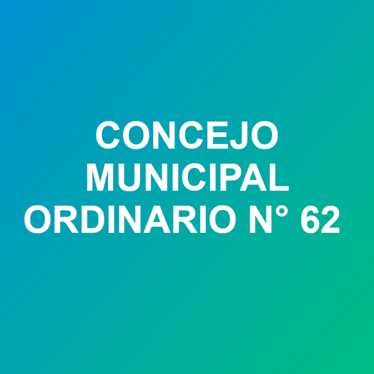 concejo ord 62