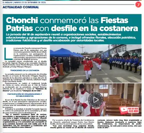 Conmemoración Fiestas Patrias