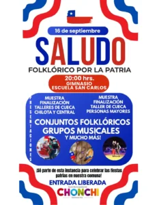 Saludo folklórico por la patria