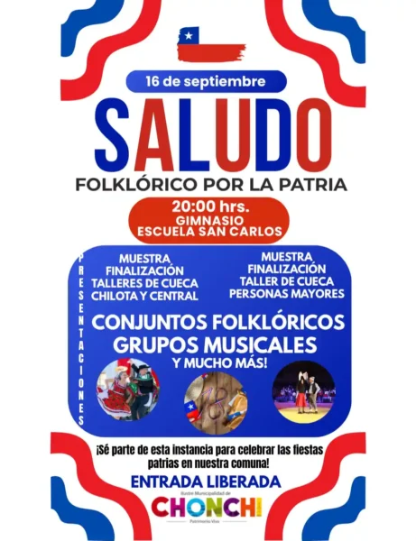 Saludo folklórico por la patria