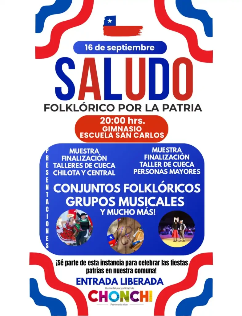 Saludo folklórico por la patria