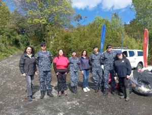 jornada de limpieza de la playa de Rauco