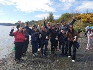 jornada de limpieza de la playa de Rauco