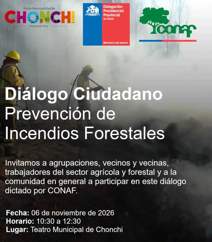 Diálogo prevención de incendios forestales