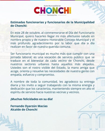 saludo dia del funcionario